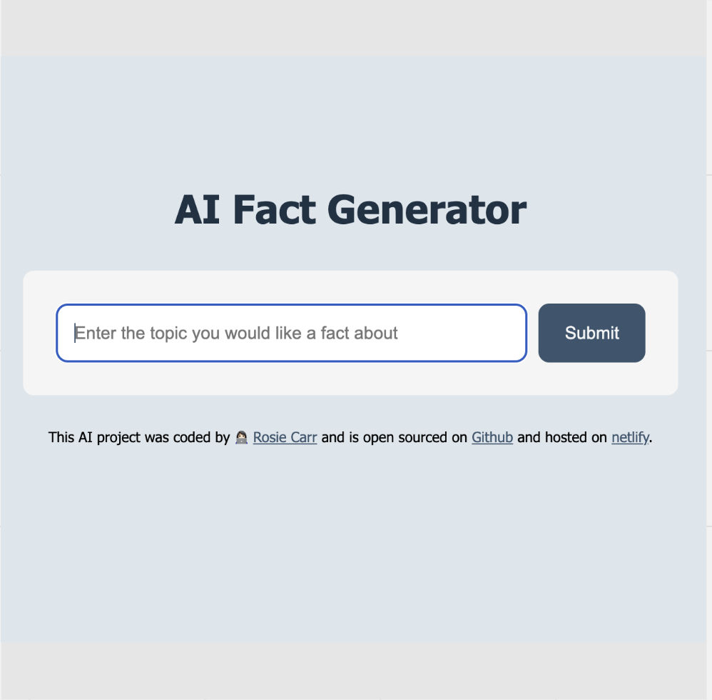 ai fact generator peview