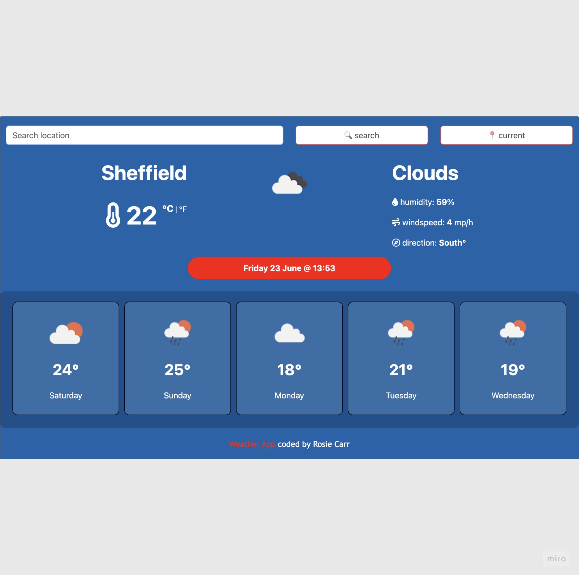 weather app preview